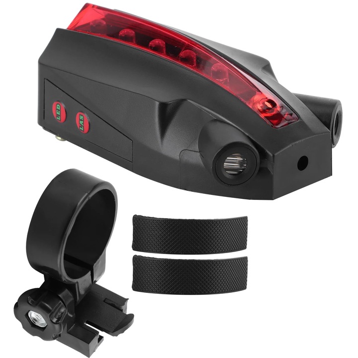 Lumina spate bicicleta YANYXR proiectie avertizare rosu 8.6x4.9x3.1cm