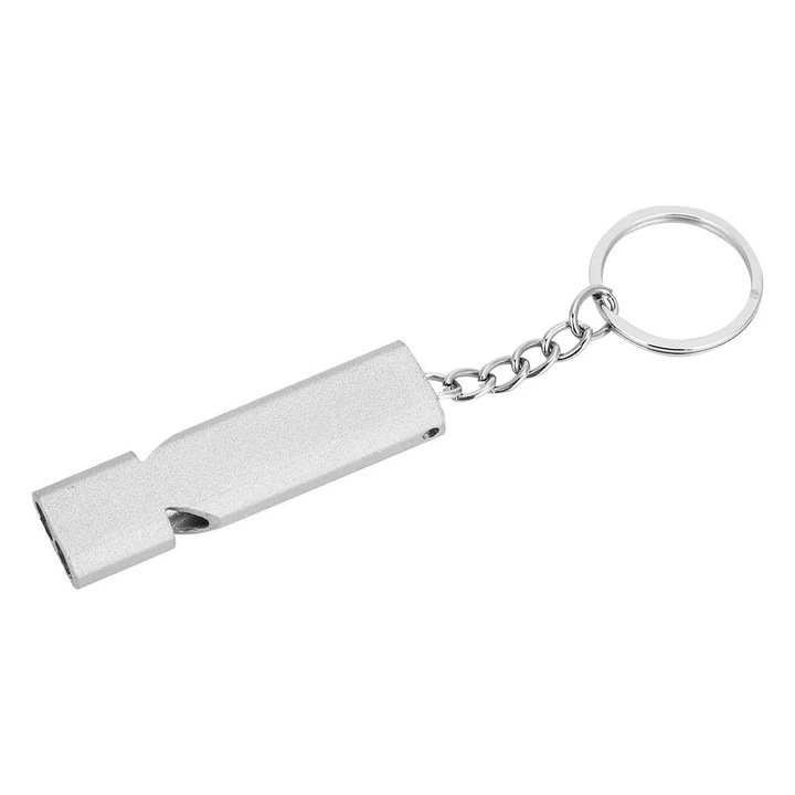 Fluier sport YANYXR aluminiu argintiu 5.5x1.5x0.8cm