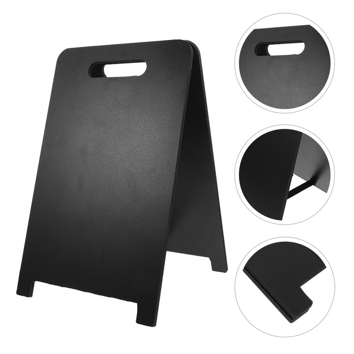 Tabla mini YANYXR duplex, suport, 30x18x3cm, lemn, negru