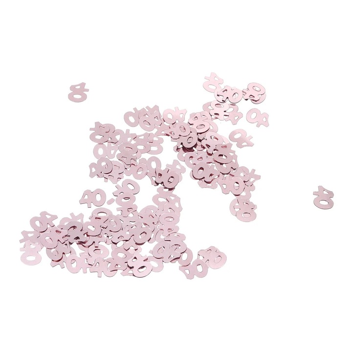 Конфети за маса YANYXR номер 40 пластмаса розово злато 1x1x0.05cm 30g