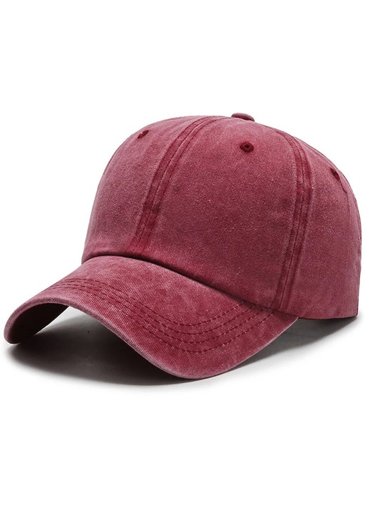 Sapca baseball copii YANYXR, bumbac, ajustabil, albastru denim