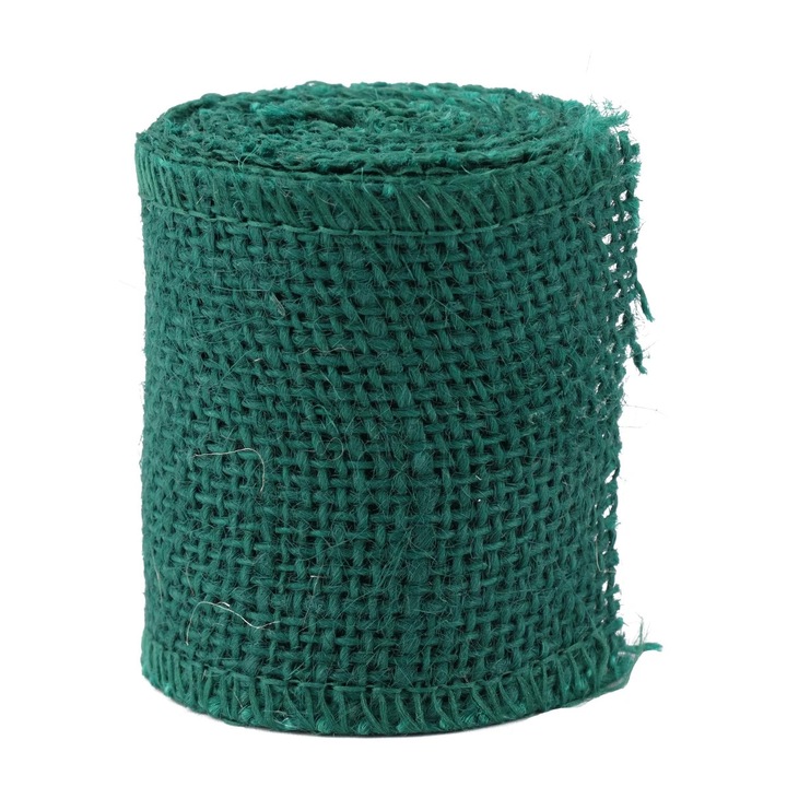 YANYXR juta szalag tekercs 2x6cm sötétzöld