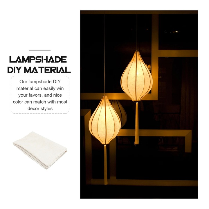 Anyag lámpaernyő DIY YANYXR bézs 158x100x0.03cm PVC in