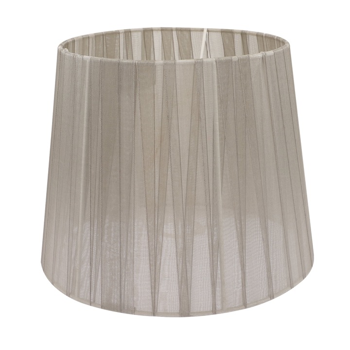 Modern YANYXR lámpaernyő, sifon és vas, szürke, 22.5x22.5x17.5cm, E14 foglalat