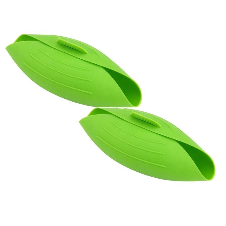 Bol pliabil pentru gatit, multifunctional, silicon, verde, 24.5x22x9cm
