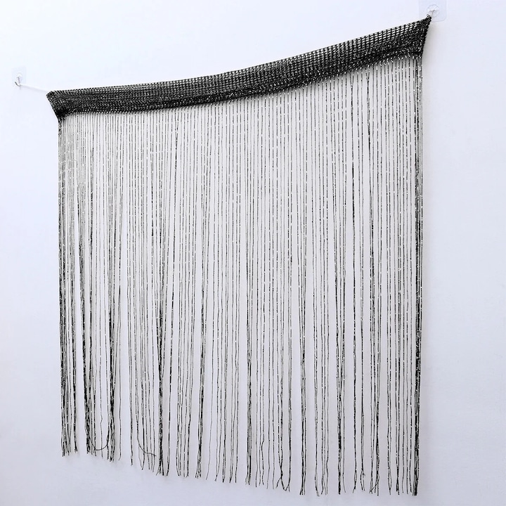 YANYXR fekete bojtos függöny 200x150x1cm