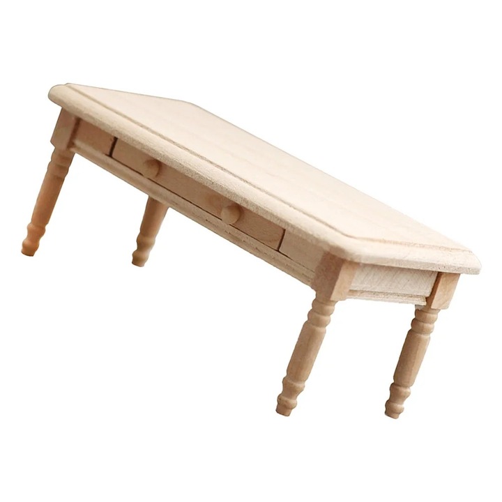 Masa mini lemn YANYXR, компактна, натурална, 10.3x5.1x4.1см