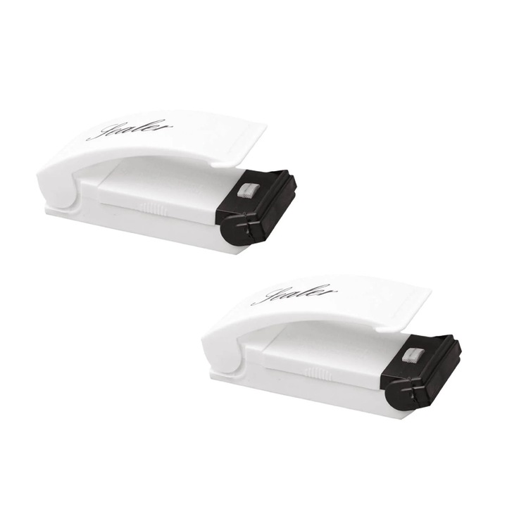 Aparat de sigilat manual, 2 bucati, portabil, ABS, inox, 15x5x3cm