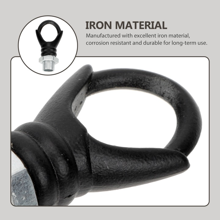 Set 2 inele suspendare lampa YANYXR, fier, negru-alb, 4x1.5x1.5cm