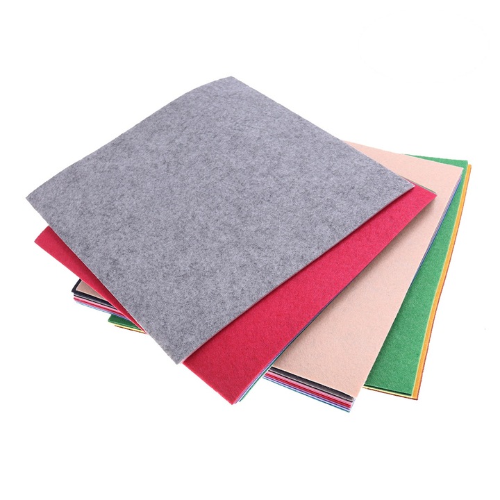 Többszínű nem szőtt textil anyag 30x30cm, 40 db-os készlet YANYXR gyermek kézműves foglalkozásokhoz