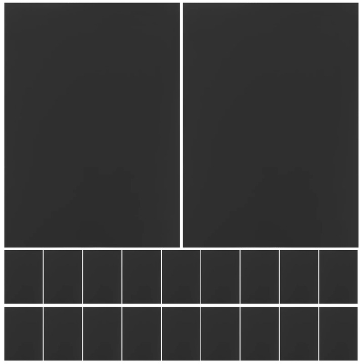 YANYXR fekete kartonpapír 29.7x21x0.1cm, 20 lapos szett DIY alkotásokhoz