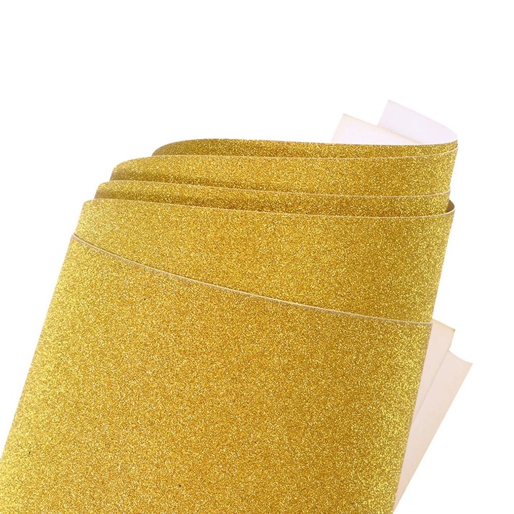YANYXR A4 csillámos papír, arany, 29.7x21x0.1cm, 20 lapos szett