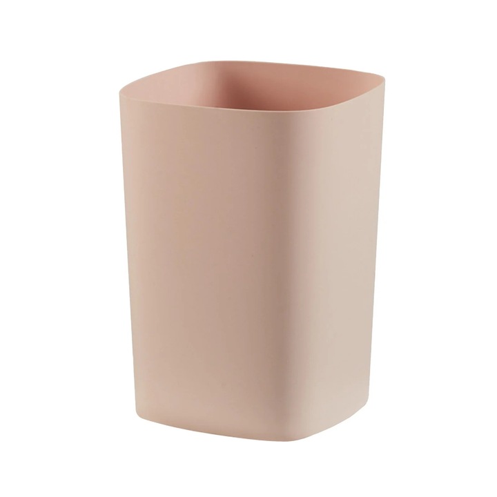 Cos de gunoi plastic 10L roz 29x21x21cm set 1 buc