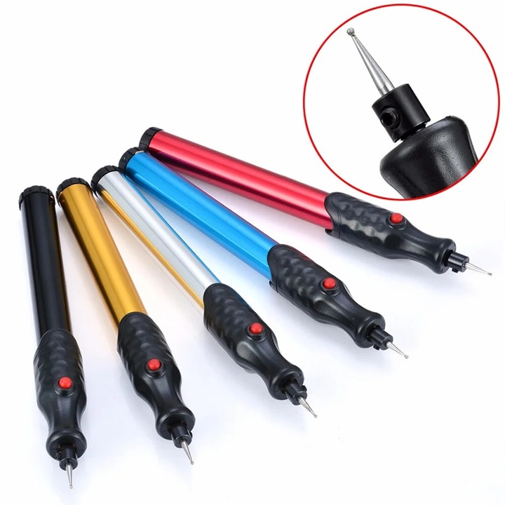 YANYXR piros elektromos gravírozó szerszám 16x1.5x1.5cm ergonomikus könnyű