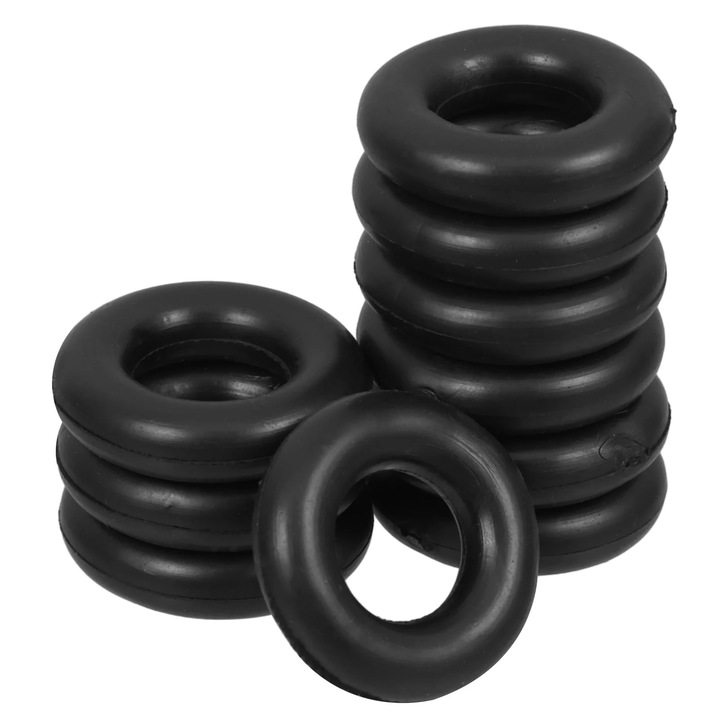 YANYXR varrógép pedál gumi gyűrű készlet, 10 db, fekete, 2.5x2.5x0.5cm