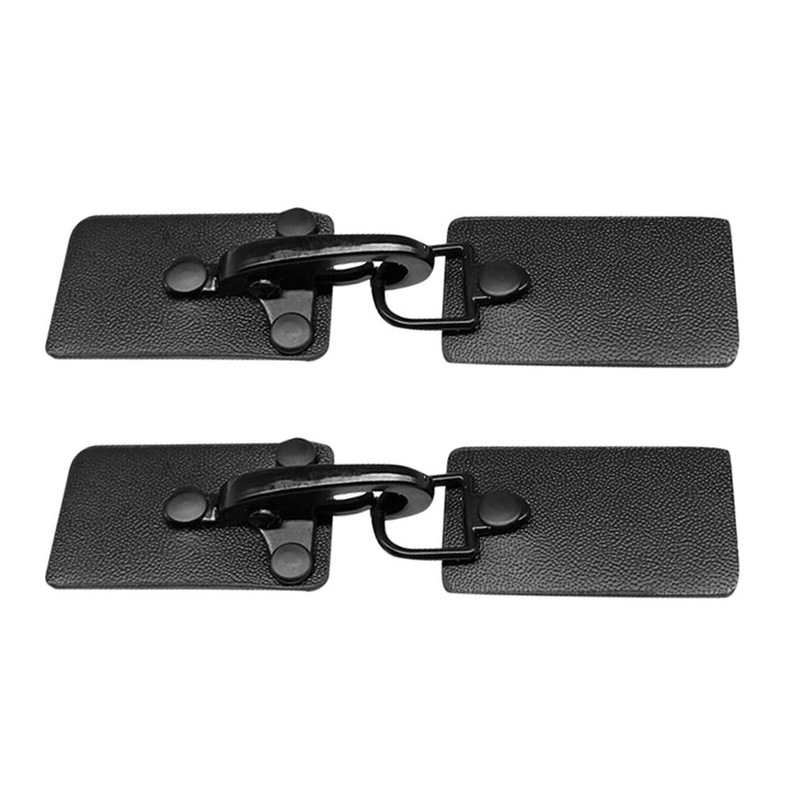 YANYXR fekete fém csat kiegészítők bőrre, 10x2.5x1cm, 2 darabos szett