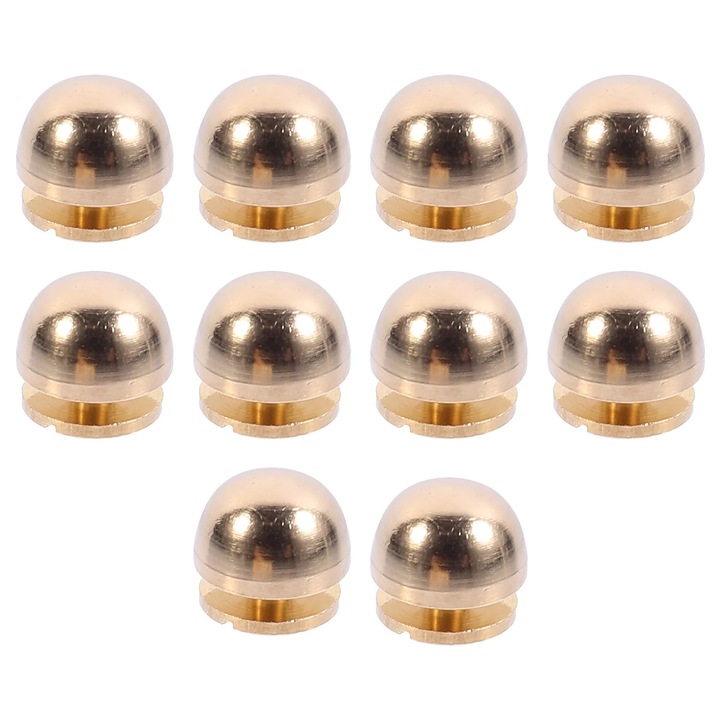 YANYXR 10 darabos kerek arany szegecs készlet 1x1x0.6cm táskadíszítéshez