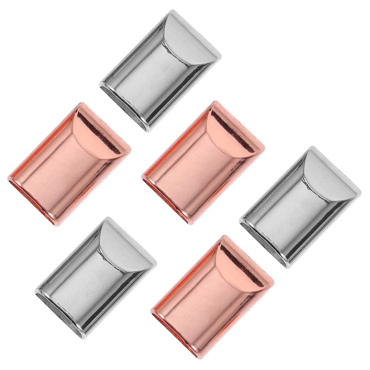 YANYXR 50 db fém cipzárfej készlet 2x1.2x0.5cm