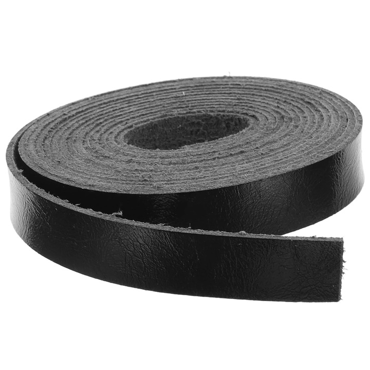 YANYXR fekete PU bőr szalag 200x1.25x0.3cm kézműves célra
