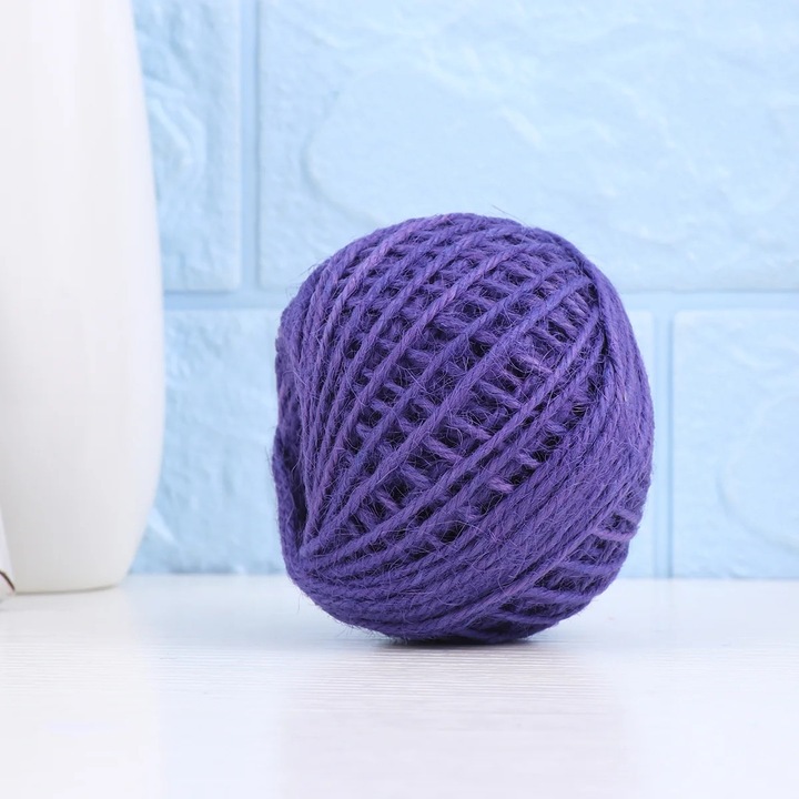 YANYXR juta zsinór lila 2mmx50m 7x7x7cm
