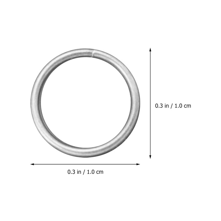 YANYXR fém gyűrűk barkácsoláshoz, 4-10mm szett, ezüst, 15x10x4cm