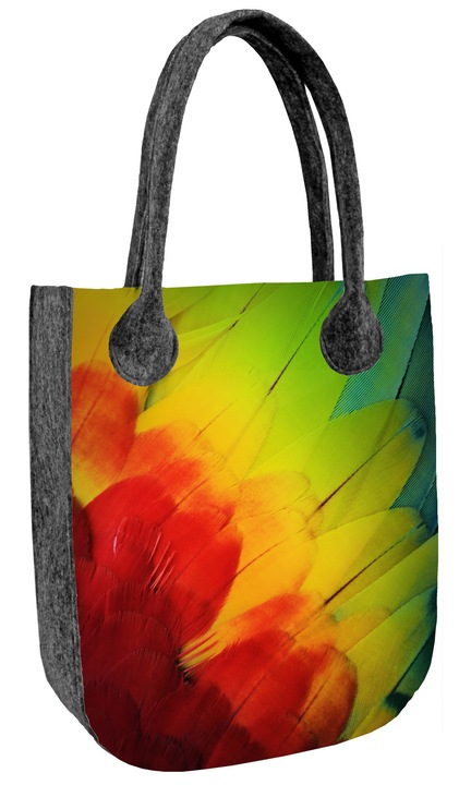 Bertoni CITY Parrot többszínű filctáska 30x40cm