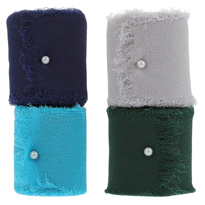 YANYXR 4 tekercs többszínű szalagkészlet 500x3.8cm poliészter