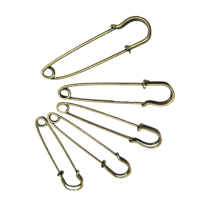 YANYXR fém kapcsok, strapabíró, bronz, 7.5x1cm, 20 db-os szett