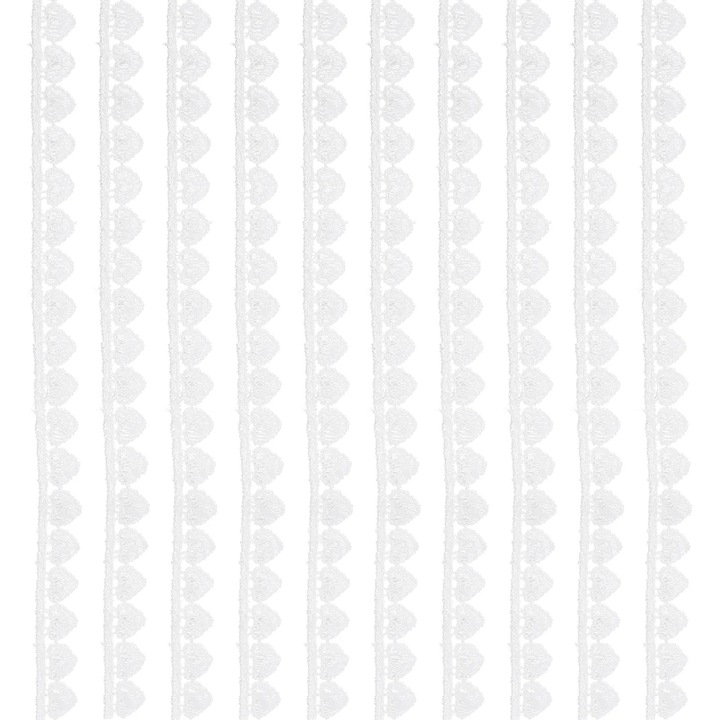 YANYXR fehér csipke 1371x0.9cm selymes poliészterből varráshoz és dekorációhoz
