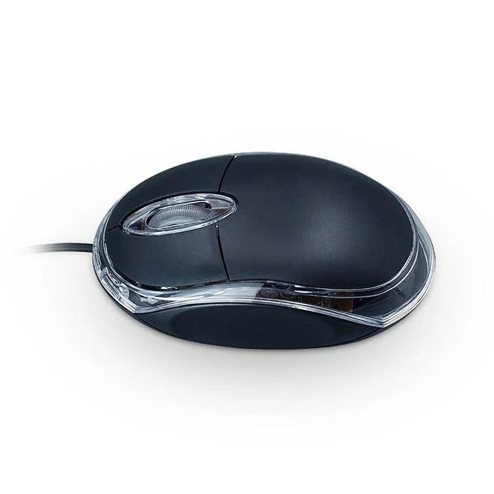 Egér USB YANYXR ergonomikus fekete 10.5x6x3cm