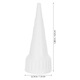 Duza extensie etansare plastic alb 4.8x1.9x1.9cm set 20 buc