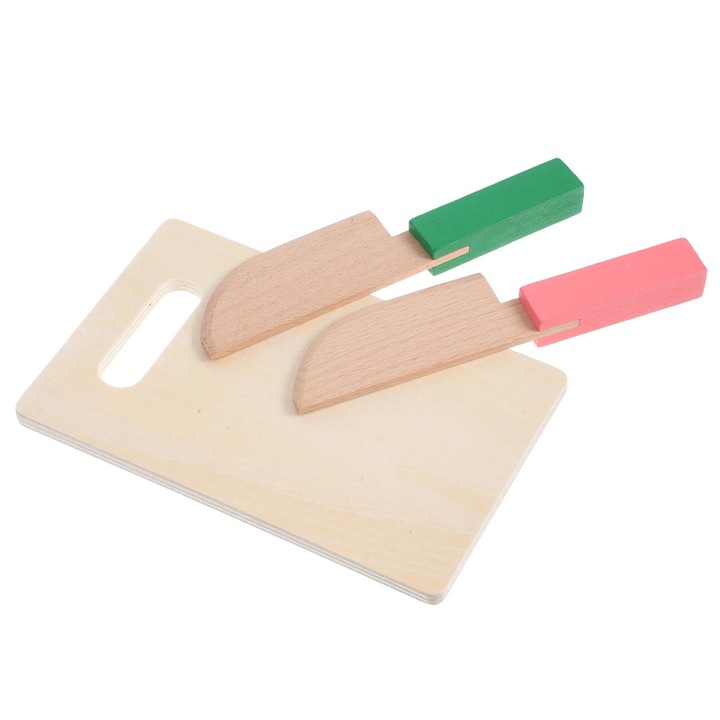 Set jucarie taietor lemn YANYXR multicolor 17x11x1cm