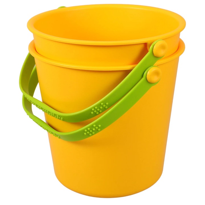 Set 2 galeti pentru nisip YANYXR, galben, 17.3x15.5x14.5cm