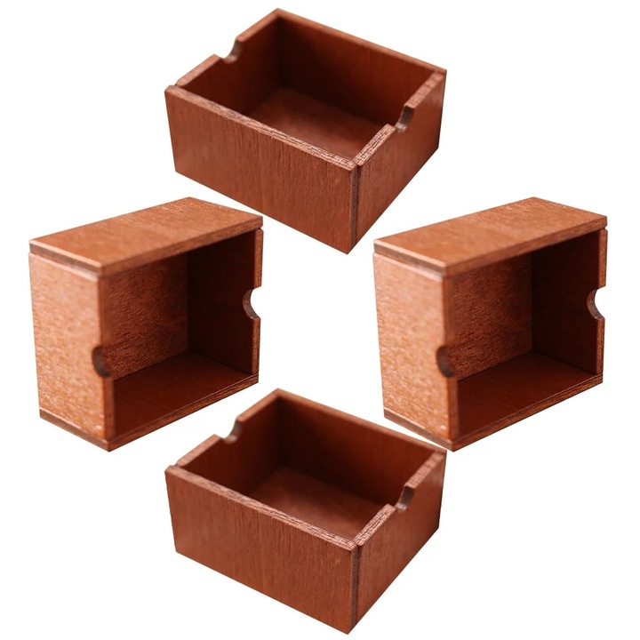 YANYXR 4 db barna mini fa kosár szett, 4x3.5x2cm, babaházakhoz