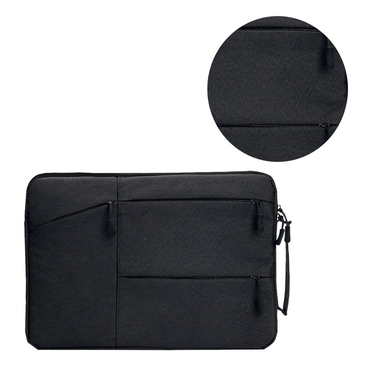 YANYXR laptop táska 37x26x2cm fekete Oxford