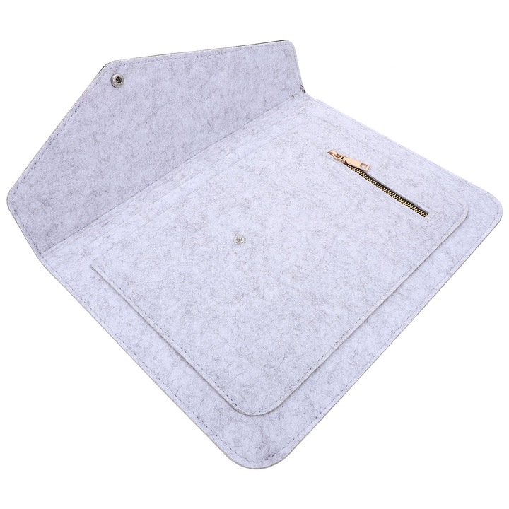 YANYXR laptop tok, szürke, 36x25x1.5cm, karc- és vízálló, nagy kapacitású