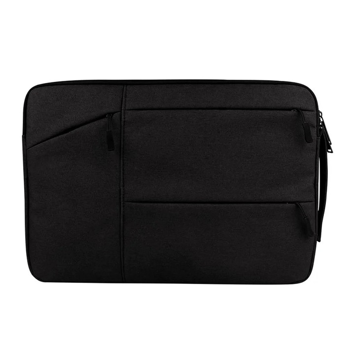 YANYXR laptop táska, fekete, 36x26x3cm, vízálló, több zsebbel