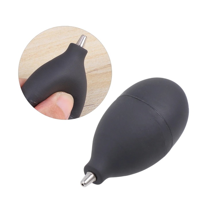 Pompa aer YANYXR ovala neagra 8.5x4x4cm pentru curatare praf senzori lentile