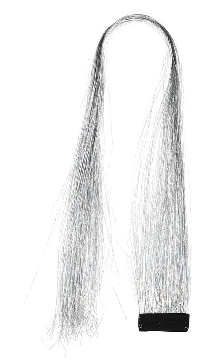Extensii par tinsel YANYXR argintiu 50x0.1x0.1cm set 1000 buc