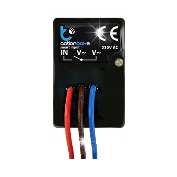 BLEBOX actionBoxS vezetékes vezérlőmodul, WiFi, 230V, 25x39x24mm