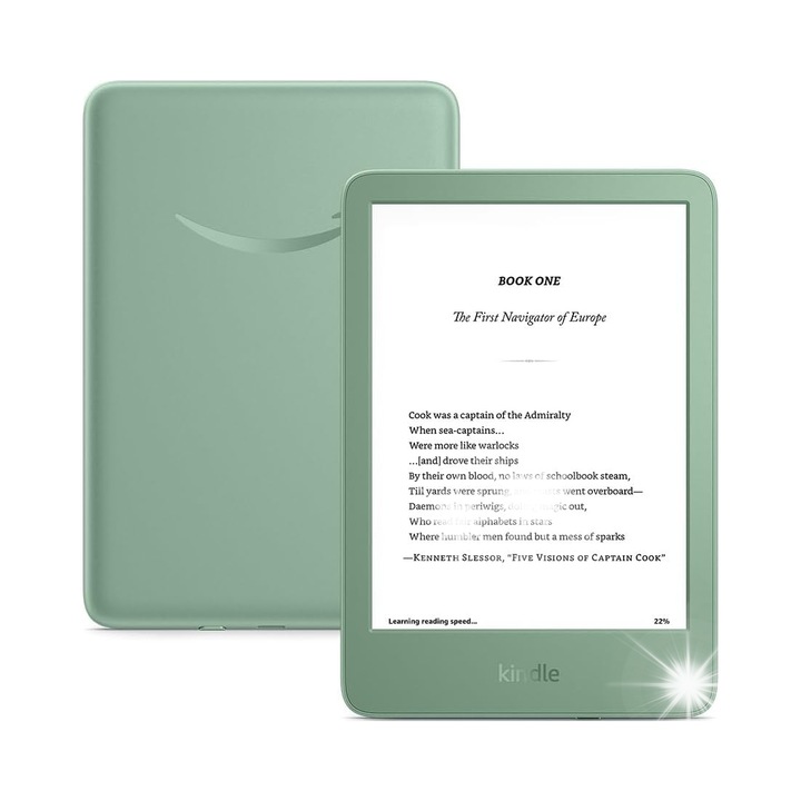 Електронна книга Amazon Kindle 11, 16GB, 6", черна, 157.8x108.6x8mm