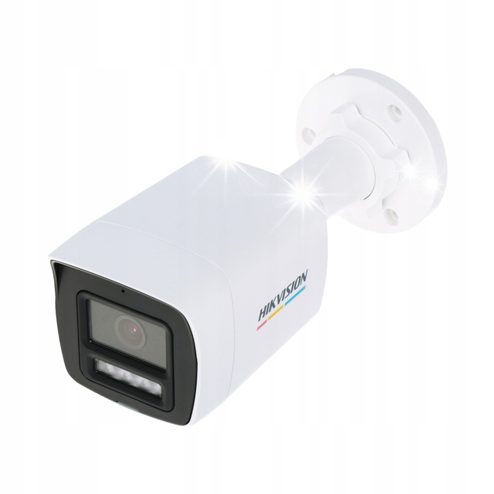Камера IP Hikvision DS-2CD1047G2H-LIUF/SL, 3.7MP, ColorVu, бяла, 70x178mm