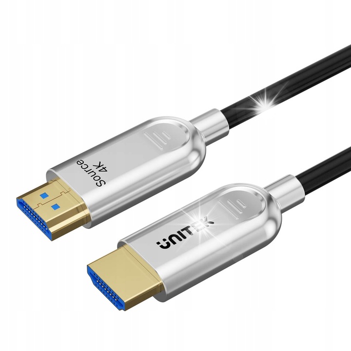 HDMI кабел Unitek C11092ASL 4K 60Hz 100м черен 4,7мм