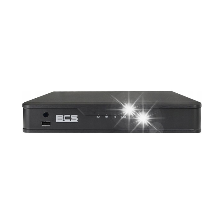 BCS Point NVR1601 16 csatornás 4K fekete IP vevő 260x240x47mm