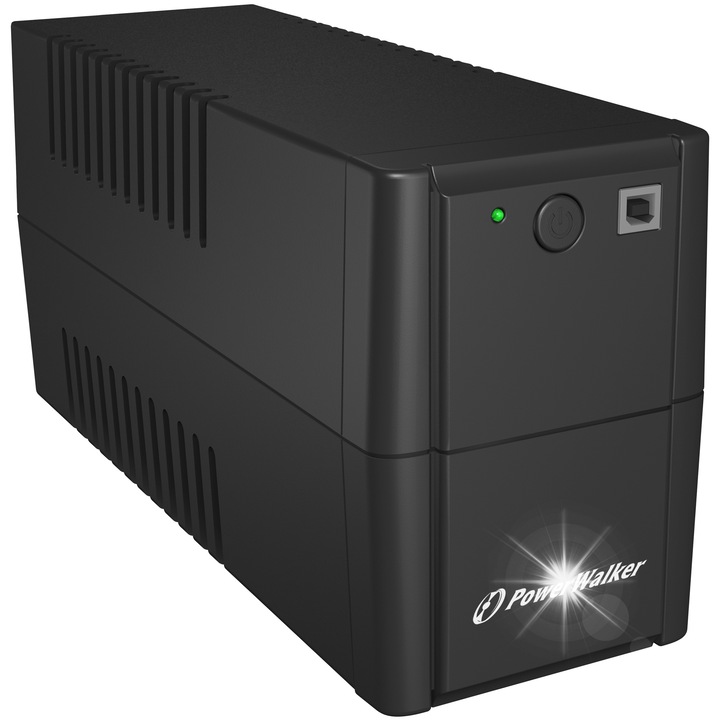 UPS PowerWalker VI 650 SH FR, 650VA, fekete, 27.9x10x14.3cm