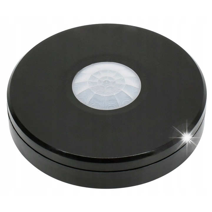 Bemko PIR mozgásérzékelő 1000W 360 fok IP65 fekete 11x11x2.7cm