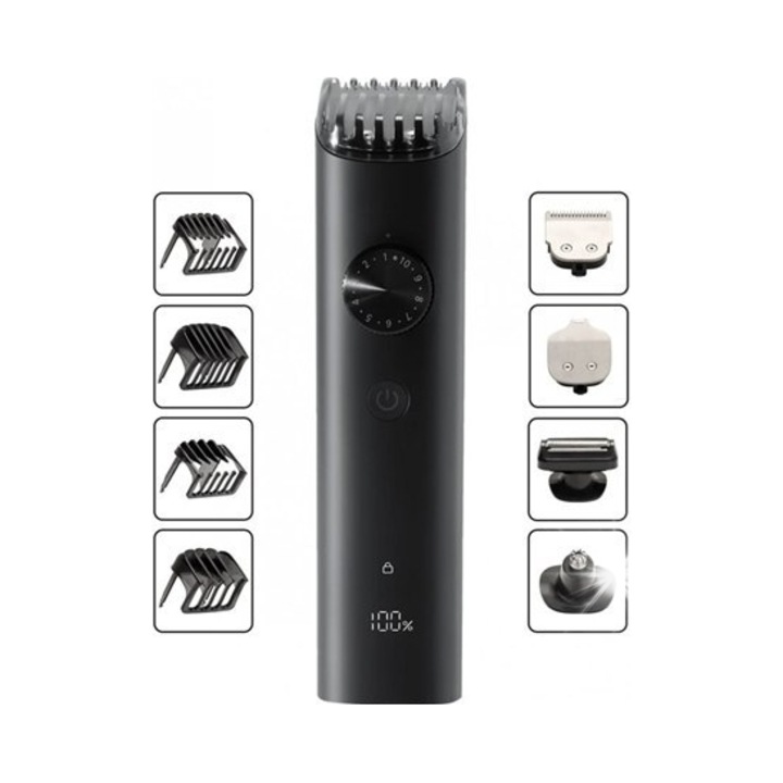 Xiaomi Grooming Kit Pro hajvágó, 40 fokozat, IPX7, fekete, kompakt