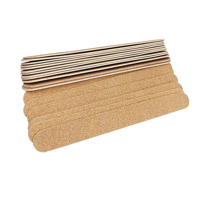 YANYXR körömreszelő készlet 20 db, fa és csiszolópapír, 17.8x1.9x0.1cm, többszínű