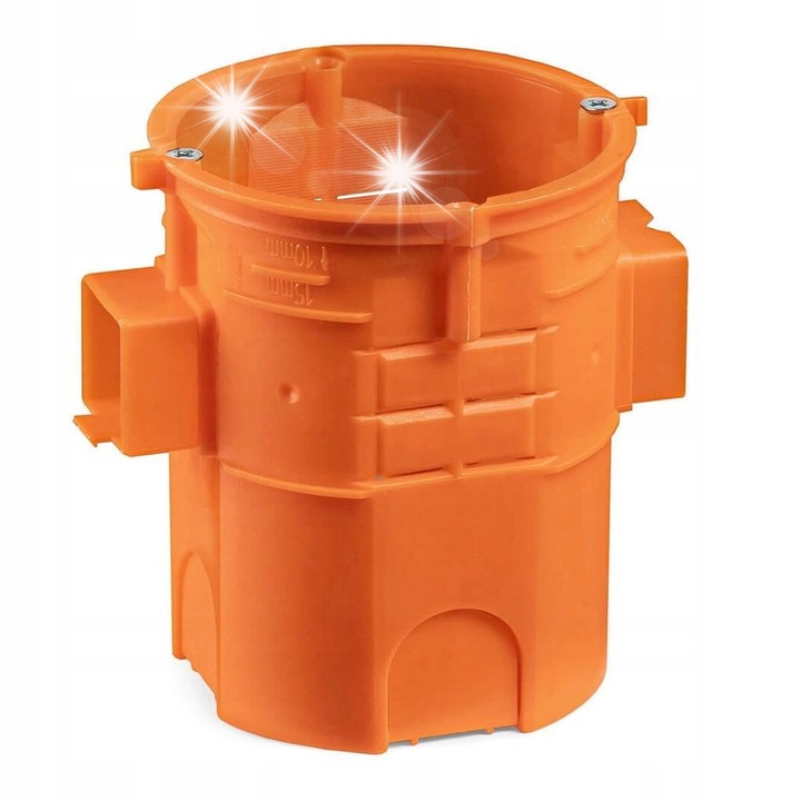 Simet csatlakozódoboz 60x62mm mély narancssárga polipropilén