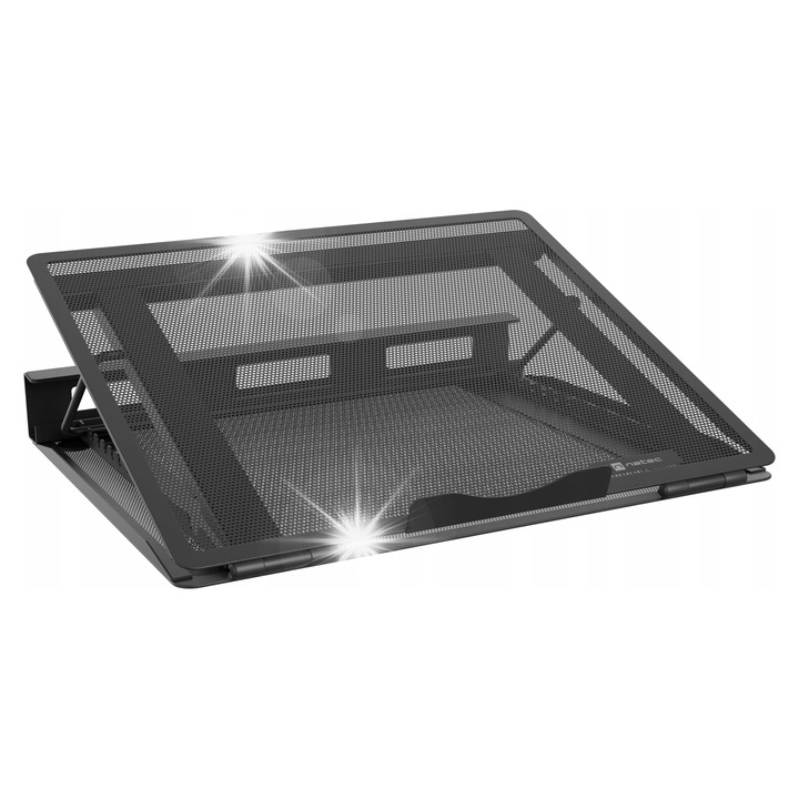 Suport laptop Natec Tern 2 metalic reglabil negru 33x28x4cm